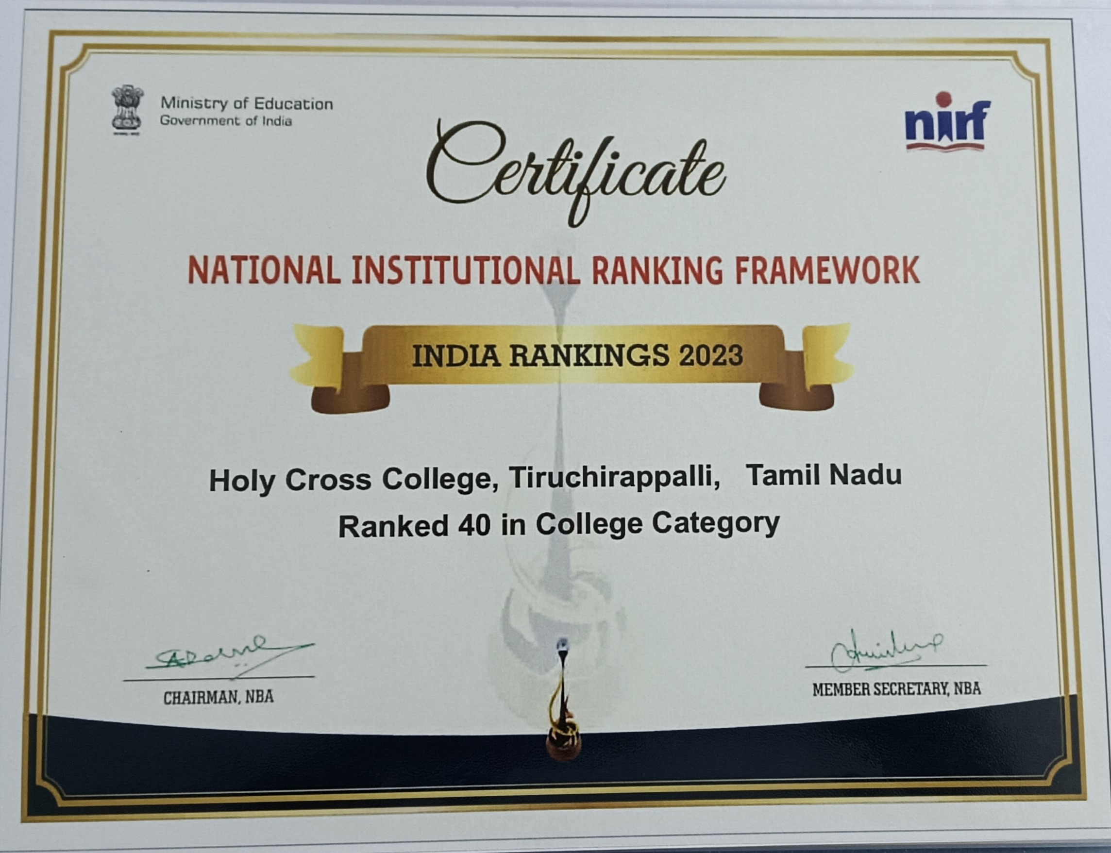 2023 Certificate